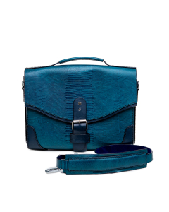  The 'Oladipupo' Briefcase - Deep Teal Alligator Skin
