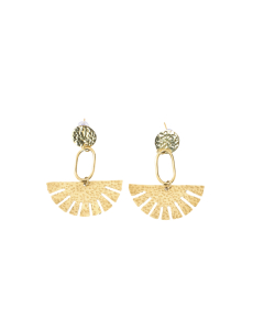 Sunbeam Brass Earring