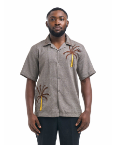 The Oases Embroidered Linen Shirt