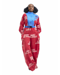 Agbada Jumpsuit with Belt
