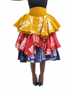 Tiered Adire Skirt
