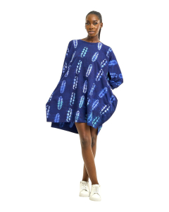 Iyedan Indigo Tie-Dye Dress - 006