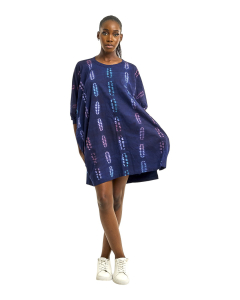 Iyedan Indigo Tie-Dye Dress - 005
