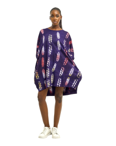Iyedan Indigo Tie-Dye Dress - 004