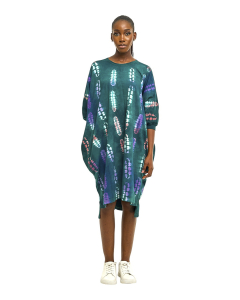 Iyedan Indigo Tie-Dye Dress - 001