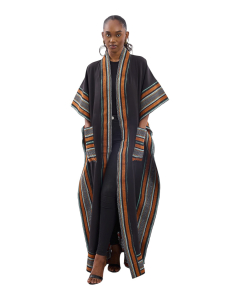 Aso-oke kimono long