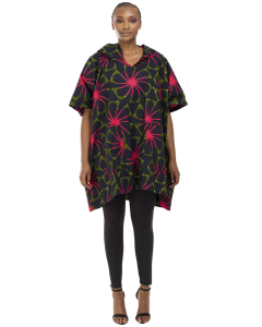 Barizi Hoodie- Green /Fuchsia