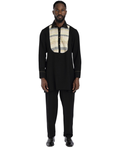 Kaftan Jungle Avec Pantalon Assorti