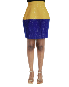 Lamisi Skirt - blue & Yellow
