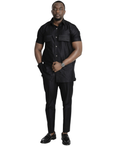 SRC Short Sleeve Kaftan black