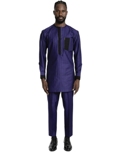 SRC Long Sleeve Kaftan Dark Blue