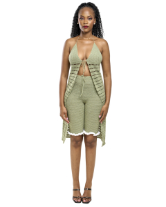 Kimono top + Lume capri pants