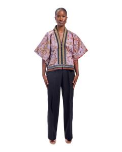 Klan top: adire asoke fusion crop