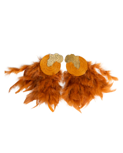 Orange Brown Africa Earrings