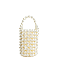 Pearl bucket bag