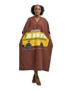 V-Neck Unisex Coffee Brown