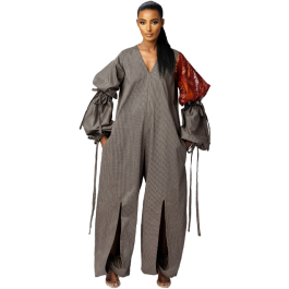 Night Meadow Sleeveless Bubble Jumpsuit